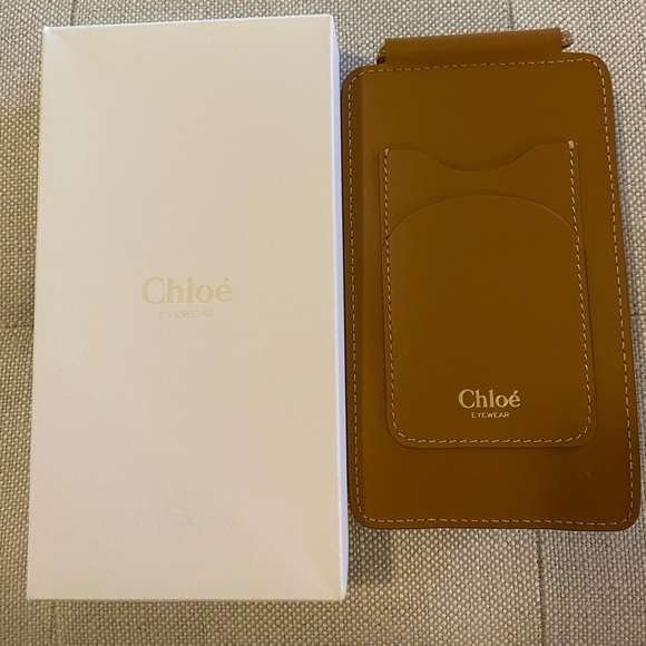 Chloe Accessories - New Chloé Eyewear Brown Leather Eyewear Case